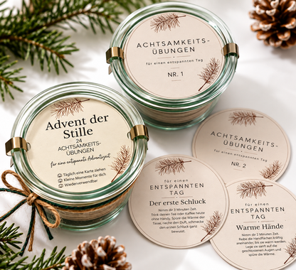 Achtsamkeit Adventkalender im Weckglas