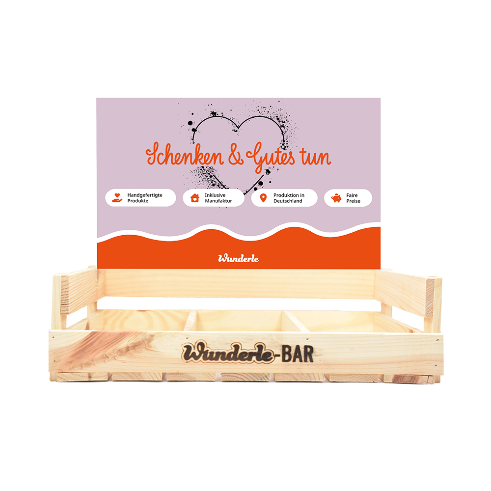 Verkaufsstarkes Displays für Wunderle Produkte im Handel