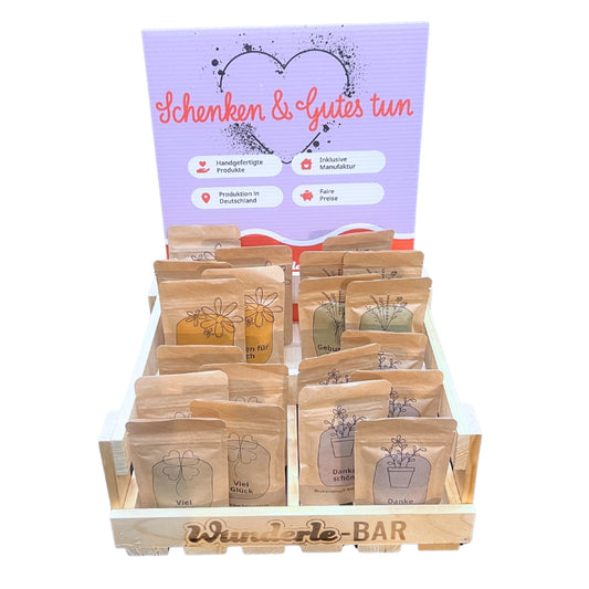 Thekendisplay Pflanztüten