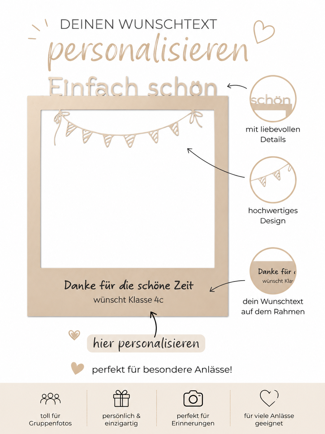 Einfach Schön - Polaroid Selfie-Rahmen