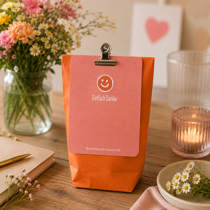 Einfach mal Danke sagen Geschenk: Wundertüte mit Blumensamen