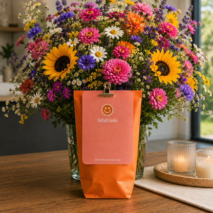 Einfach mal Danke sagen Geschenk: Wundertüte mit Blumensamen